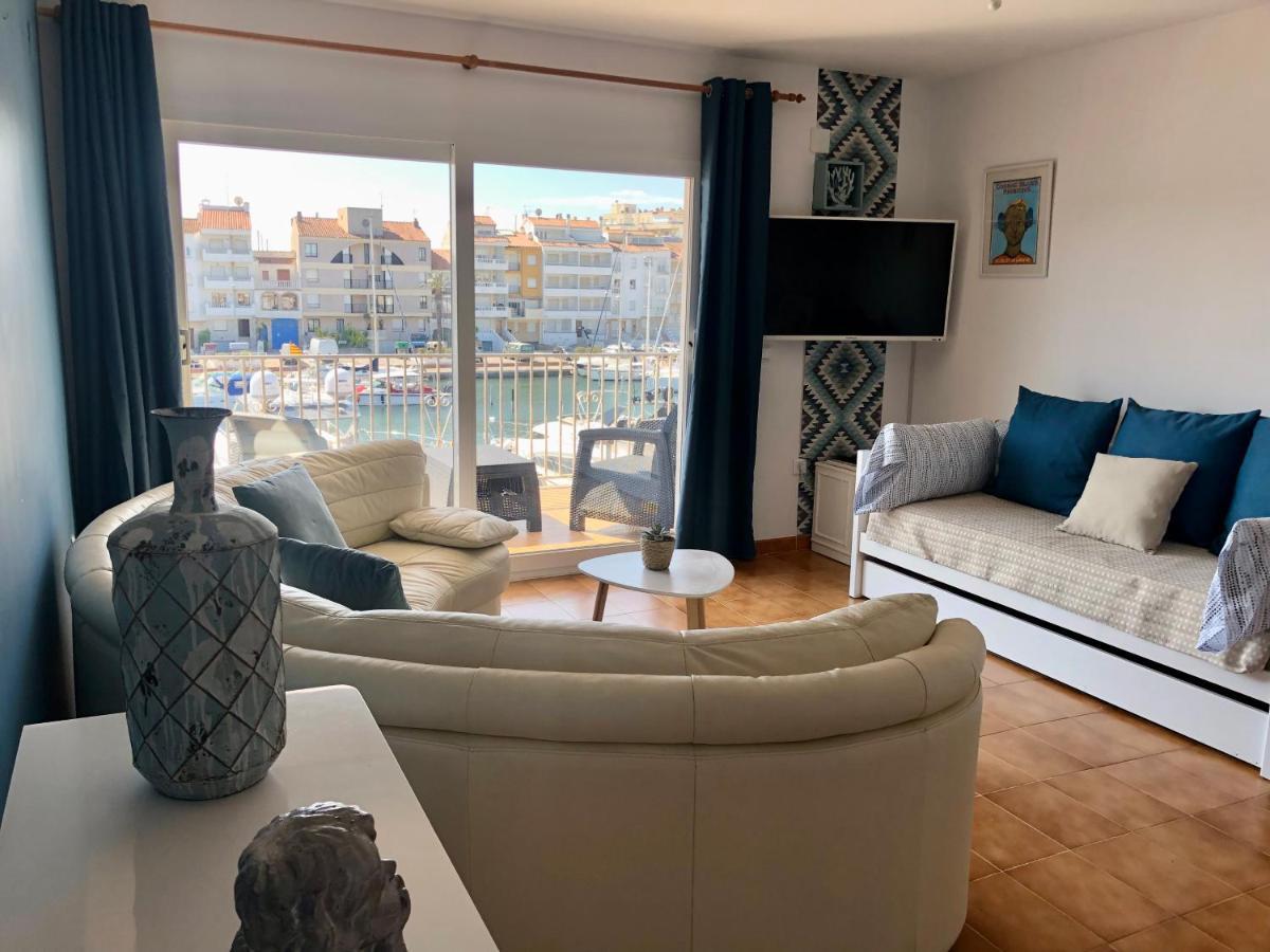 Appartement 80 M2,Port Rhodes D-2 Chambres, Terrasse Panoramique, Vue Sur Le Canal Principal D'Empuriabrava Eksteriør bilde