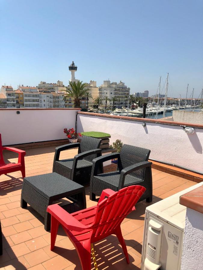 Appartement 80 M2,Port Rhodes D-2 Chambres, Terrasse Panoramique, Vue Sur Le Canal Principal D'Empuriabrava Eksteriør bilde